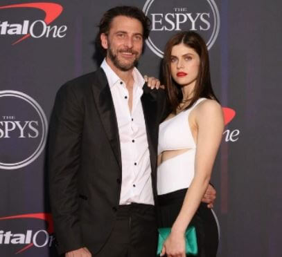 Rowan Brewster-Form father Andrew Form with his girlfriend Alexandra at an event.
